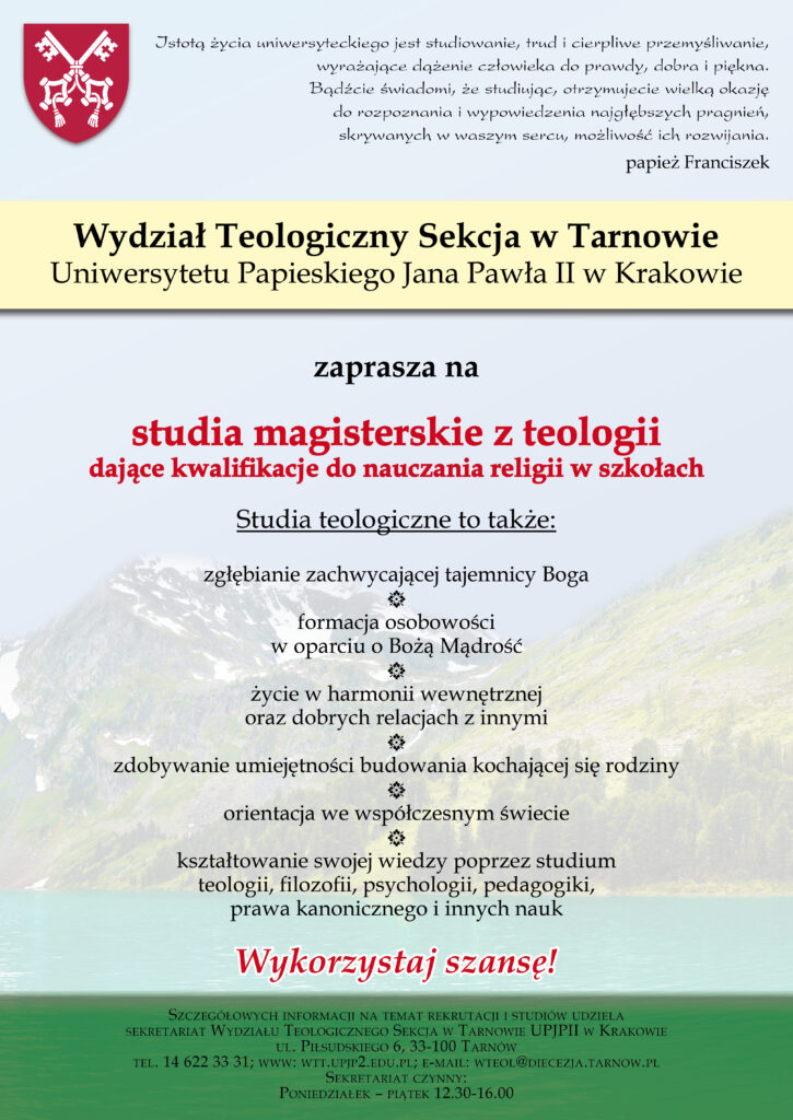 Studiuj Teologię W Tarnowie! - Katecheza Diecezji Tarnowskiej